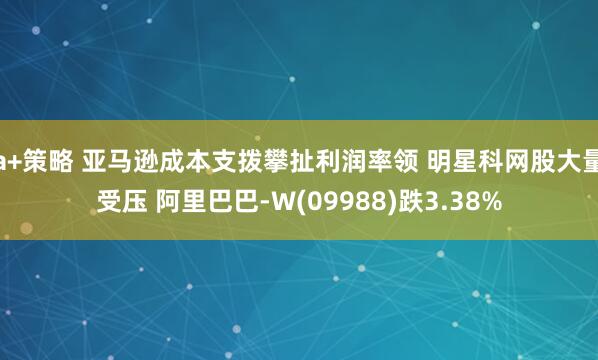 a+策略 亚马逊成本支拨攀扯利润率领 明星科网股大量受压 阿里巴巴-W(09988)跌3.38%