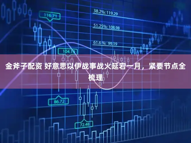 金斧子配资 好意思以伊战事战火延宕一月，紧要节点全梳理