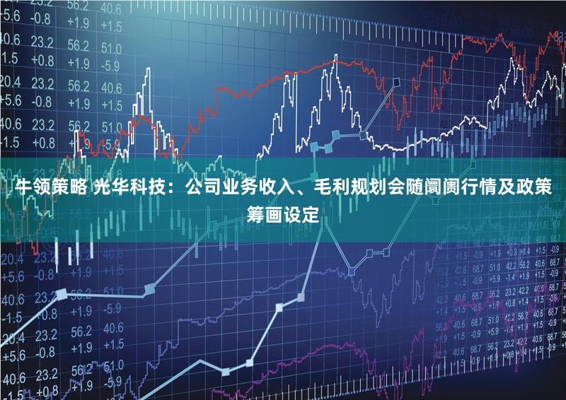 牛领策略 光华科技:公司业务收入、毛利规划会随阛阓行情及政策筹画设定