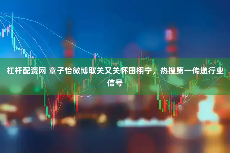 杠杆配资网 章子怡微博取关又关怀田栩宁，热搜第一传递行业信号